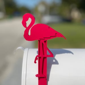 Flamingo Mailbox flag, 3D Printed, mailbox flag replacement