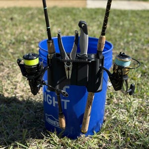 Fishing Pole Holder for 5 Gallon Bucket