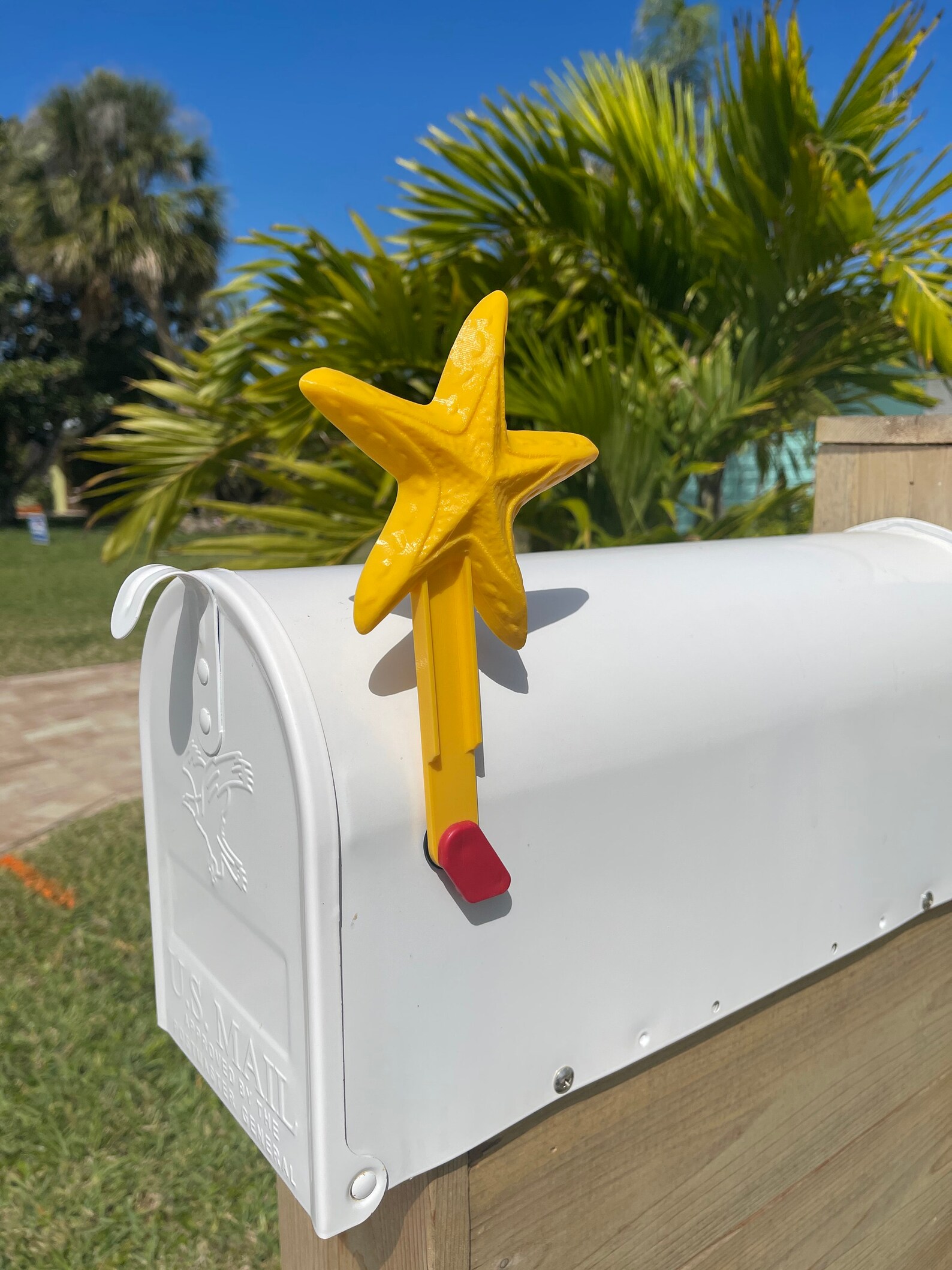 Starfish Mailbox Flag 3d Printed Replacement Mailbox Flag Etsy