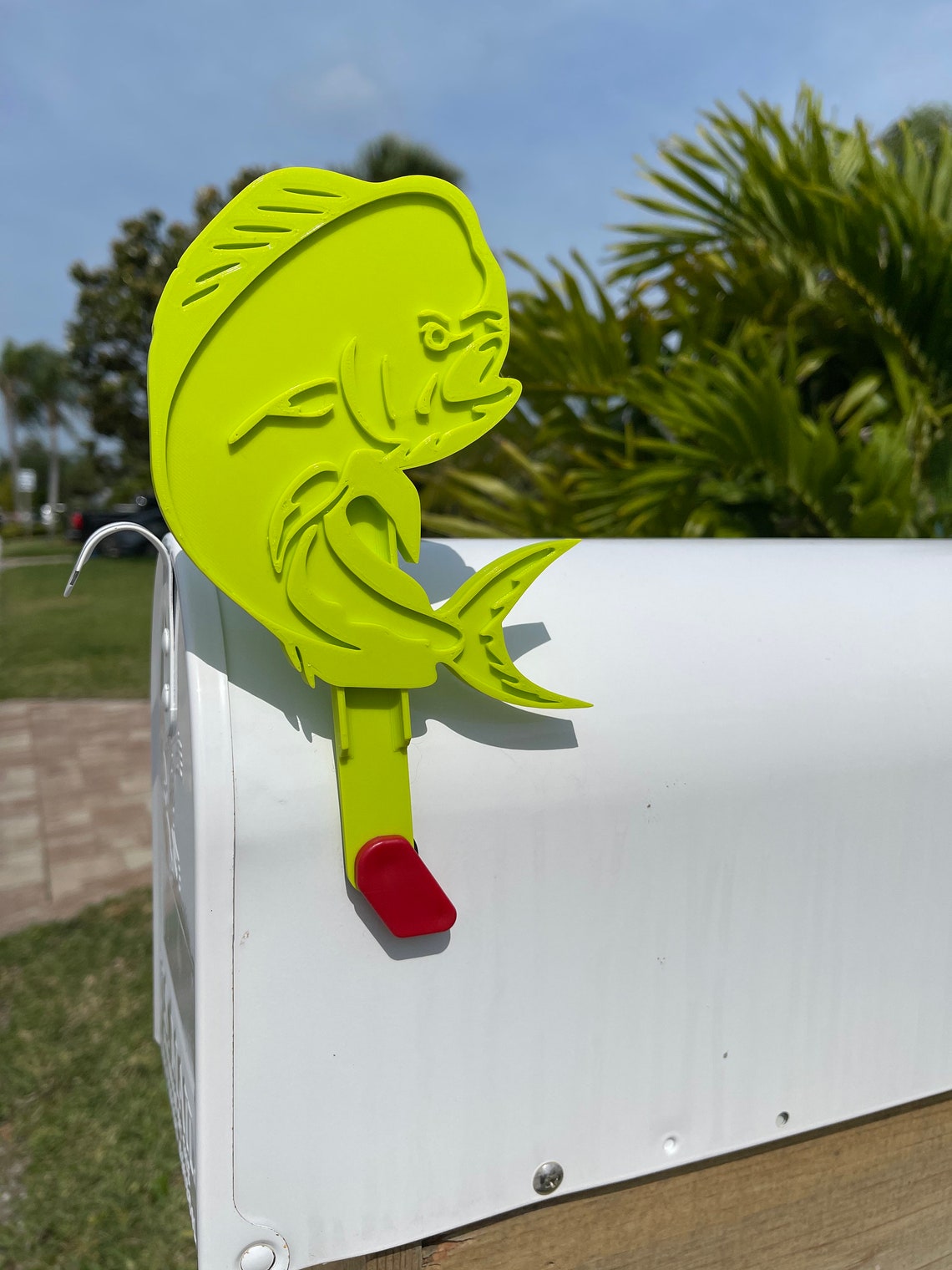Mahi Mahi Dolphin Fish Mailbox Flag 3d Printed Mailbox Flag Etsy