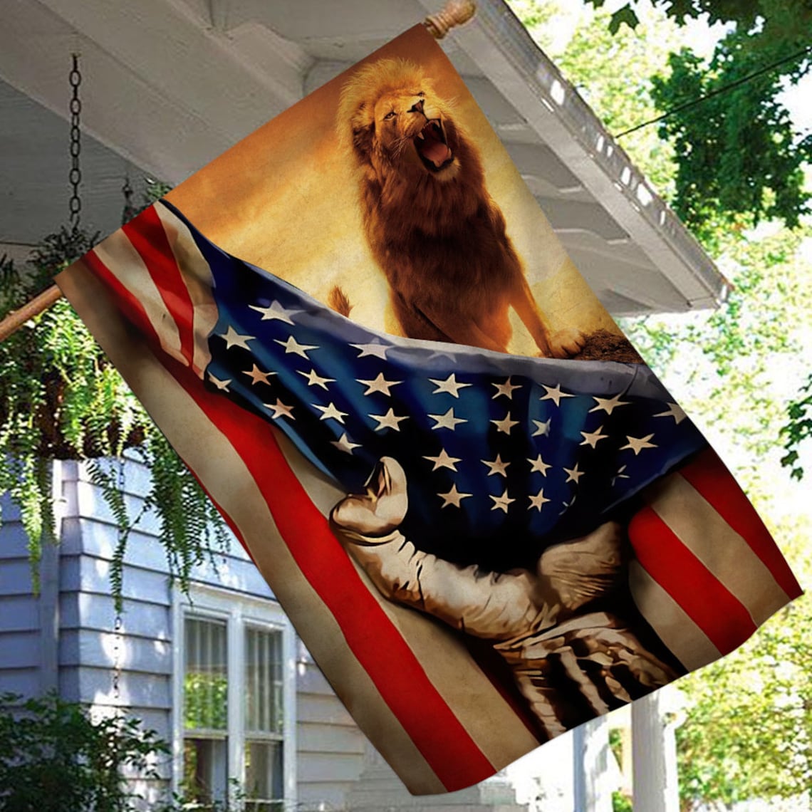 Patriotic Tiger American Flag Independence Day America Tiger | Etsy