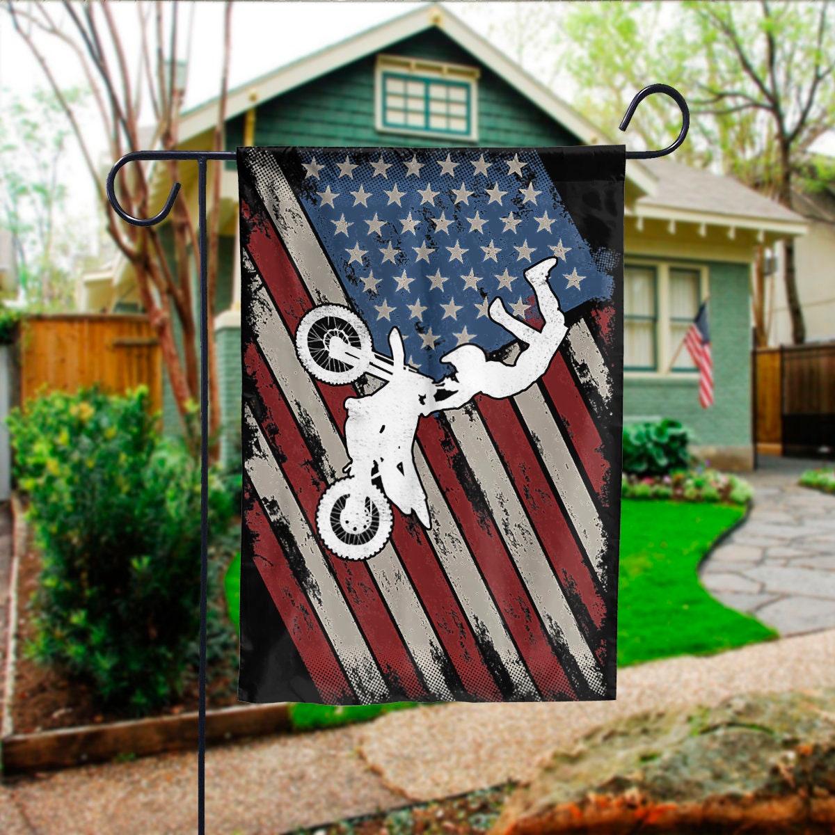 Racing Flag Dirt Track Motocross Flag Dirt Bike Race Vintage Etsy