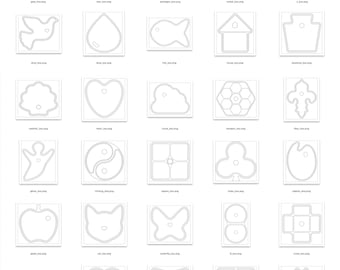 CNC Wares 38 Shapes and Symbols Boxes Design Collection