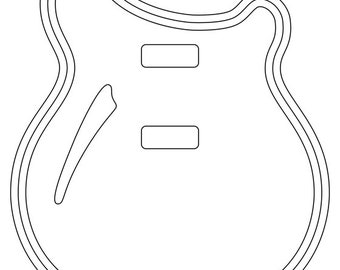 Rickenbacker 360 Style Outlines for a Lidded Box