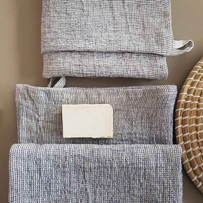 Linen Waffle Towels. Waffle Weave Bath Towels. Linen Bath Sheets and Hand Towels. Towels Set in Belgian Linen for a Spa-like Experience image 1