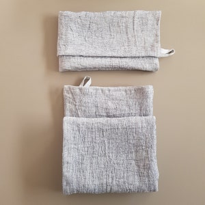 Linen Waffle Towels. Waffle Weave Bath Towels. Linen Bath Sheets and Hand Towels. Towels Set in Belgian Linen for a Spa-like Experience image 5