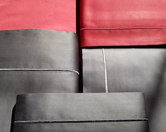 Luxe lakenset van satijnen lakens van Egyptisch katoen: Italiaans geweven textiel