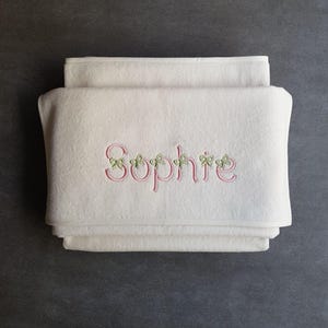 Personalisiertes Babyhandtuch mit Name - individuelles Baumwollhandtuch für Neugeborene & Kinder - weiches, saugfähiges Babypartygeschenk