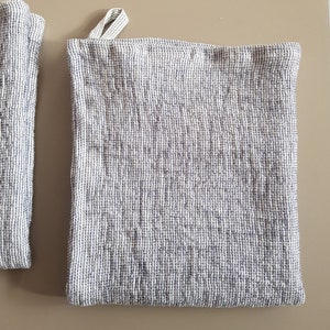 Linen Waffle Towels. Waffle Weave Bath Towels. Linen Bath Sheets and Hand Towels. Towels Set in Belgian Linen for a Spa-like Experience image 7