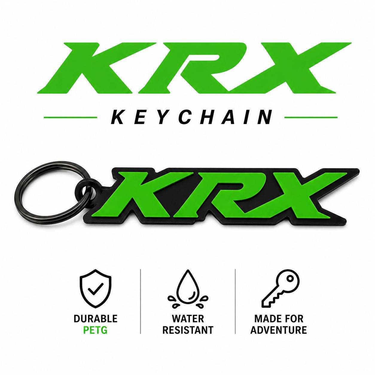 Kawasaki KRX Keychain – Custom Offroad Key Tag | Premium Accessory