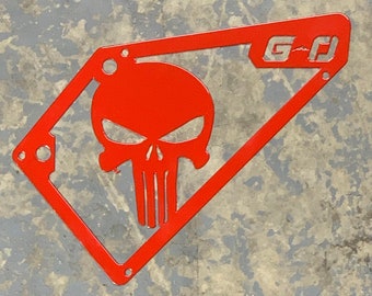 Polaris General Clutch Intake Grill, Punisher Intake Grille , Red Intake vent cover grill