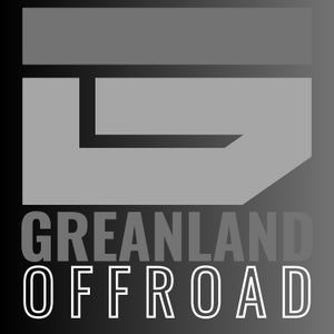 May include: A gray stylized letter G with the text "GREANLAND OFFROAD" in white below it.