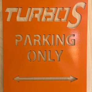Turbo S RZR Parking Only Aluminum Sign 12x16 (Polaris)