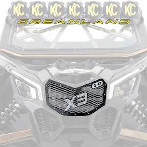 Can-Am Maverick X3 Front Grille 2017+ | Steel Grille Upgrade | Offroad UTV Accessories | High-Performance X3 Grille by Greanland Offroad
