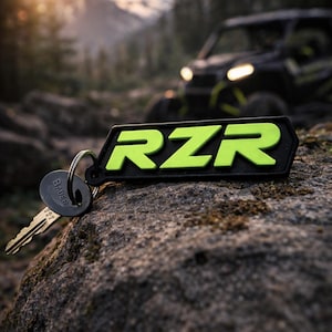 Polaris RZR Keychain – Premium Off-Road Gift | Precision-Made PETG Key Tag | Custom SxS Keychain for UTV Enthusiasts