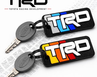 TRD Keychain for Toyota Fans | Toyota Racing Development Key Tag | 3D Printed Custom Keychain | Truck SUV Off-Road Gift