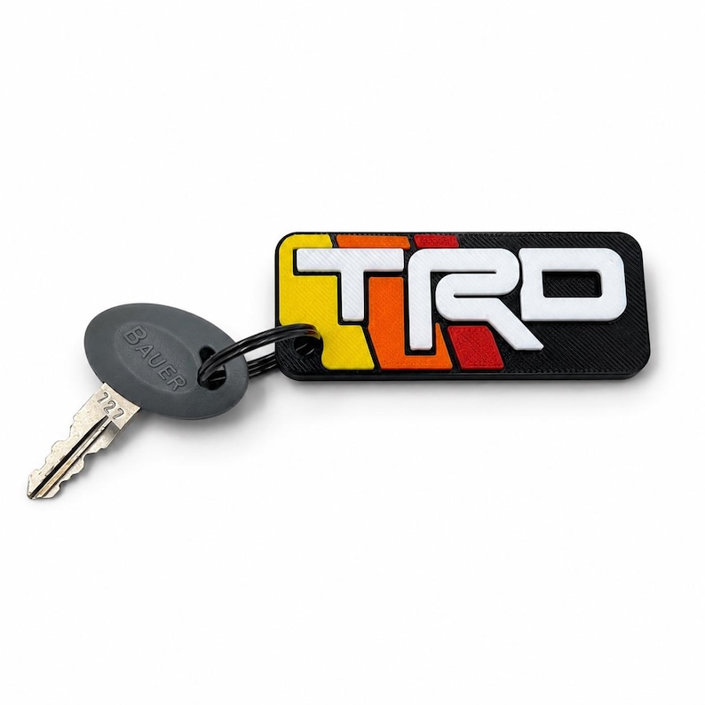 TRD Keychain for Toyota Fans | Toyota Racing Development Key Tag | 3D ...