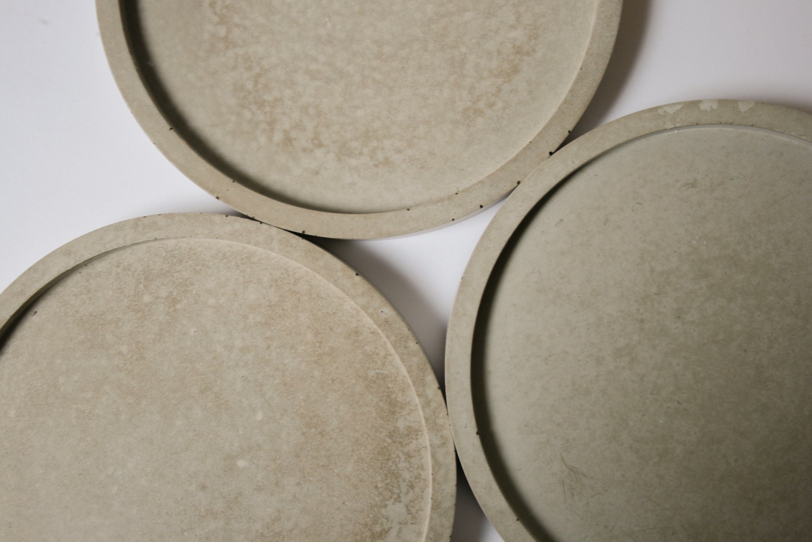 108 Cm Grey Round Coaster Small Eco Concrete Decor Coaster Etsy UK