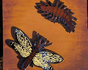 Eastern Dobsonfly and Hellgrammite Pin Set