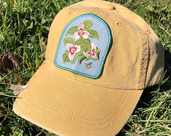 Painted Trillium Native Plant Patch Hat