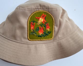 Eastern Columbine Native Plant Patch Bucket Hat