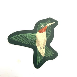 Ruby Throated Hummingbird Sticker
