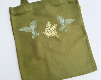 Swallowtail Hemp and Organic Cotton Tote