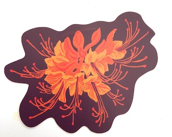 Pegatina de azalea de fuego