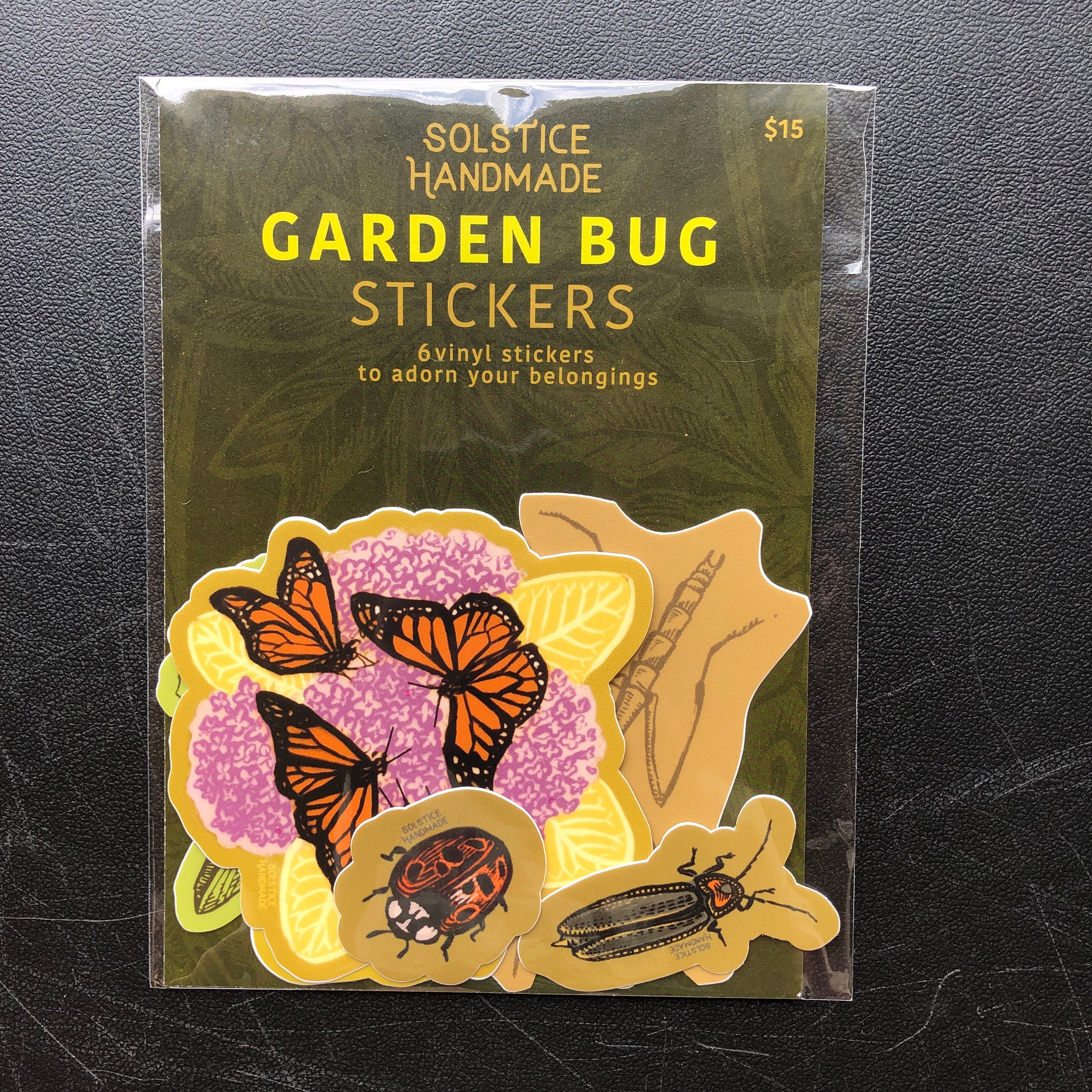Garden Bugs Sticker Set - Etsy
