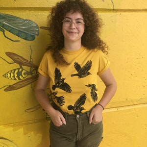 Gold Crows Organic Cotton T shirt