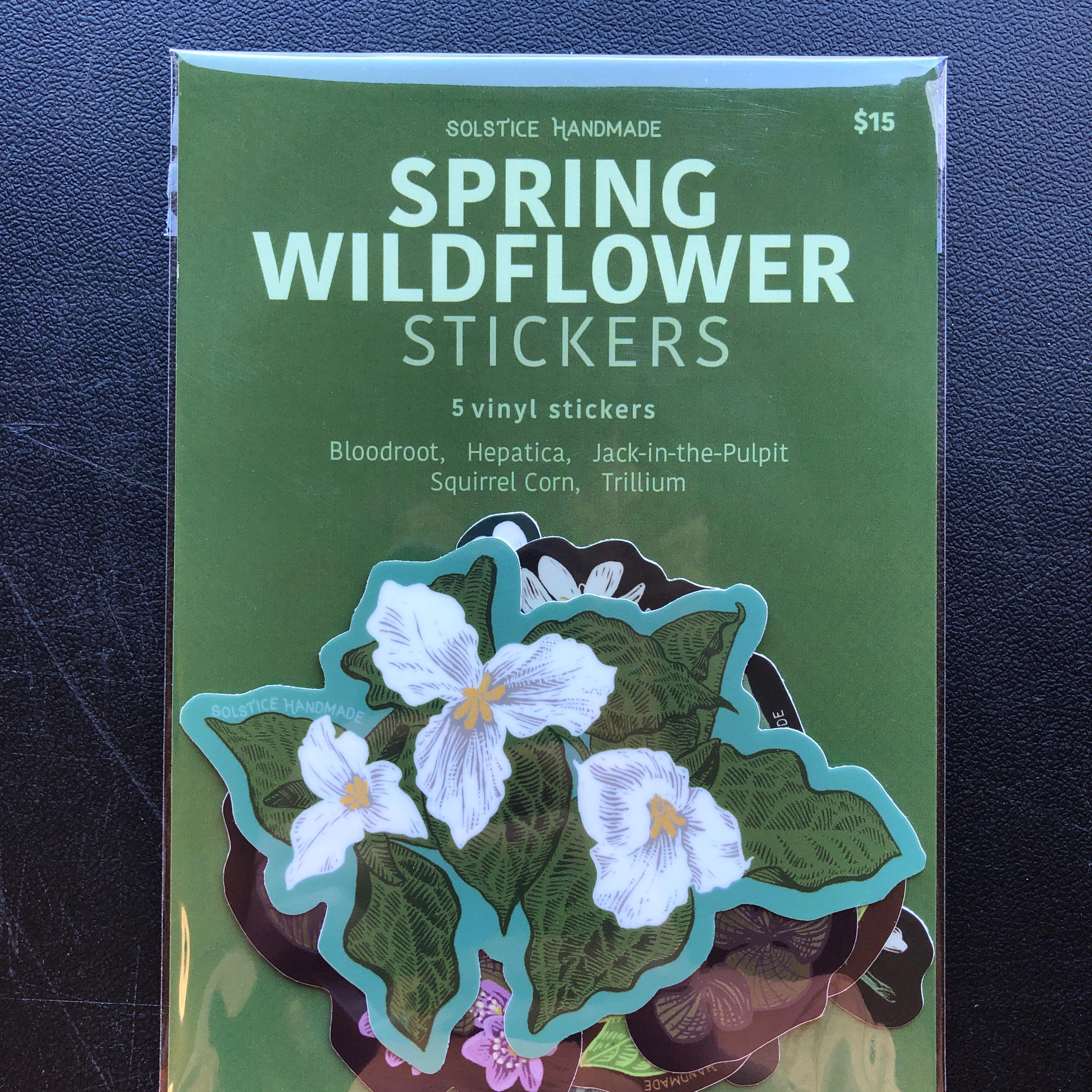 Spring Wildflowers Sticker Set - Etsy
