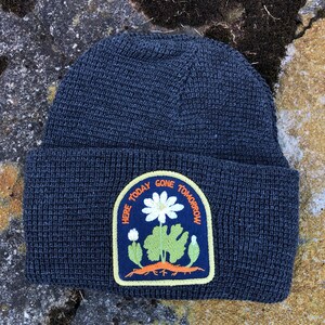 Bloodroot Native Plant Patch Waffle Beanie Hat