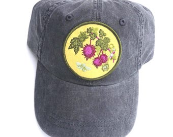 Sombrero de huerto de plantas autóctonas de grosella espinosa