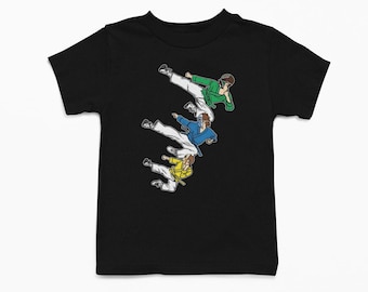3 Ninja Kids Tee - Youth and Toddler Sizes, Ninja Kids Tee, Karate Kids Shirt, 3 Ninja Toddler, 3 Ninja Youth, Nostalgic Kids Clothing