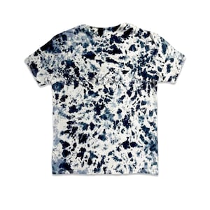 Crumple Tie-Dye Shirt: Black, Gray & White - 100% Cotton