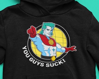 Captain Planet Hoodie - 90s nostalgia, 90s hoodie, 90s tv sweatshirts, captain planet clothing, graphic print, Keep planet green