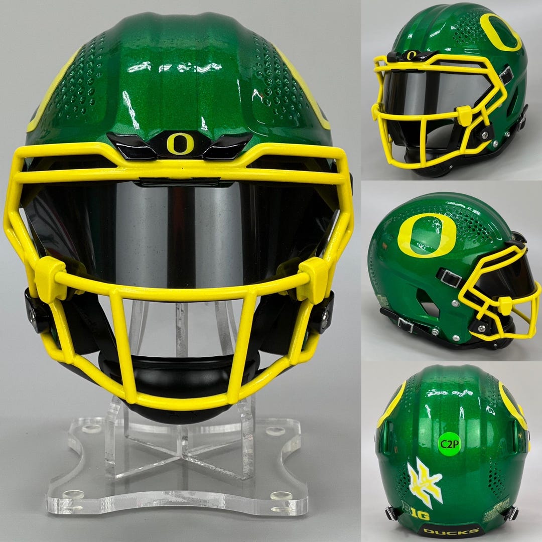 duck in a football helmet Rubber Duck of the Month Chrome US Flag helmet decal for the back of your helmet Mini Helmet Duck Football Helmet