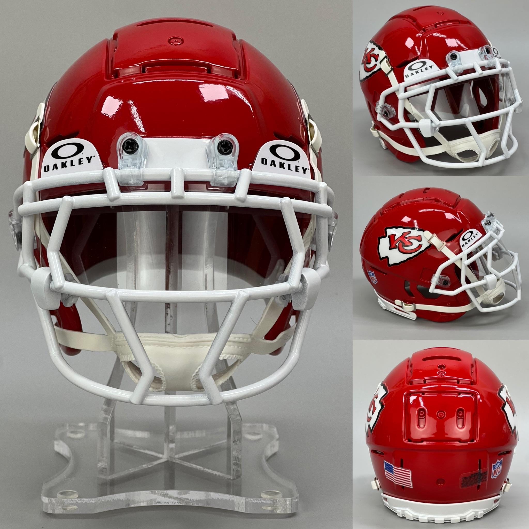 3D Printed 2024 Travis Kelce Kansas City Chiefs Schutt F7 3D Printed 2024 Travis Kelce Kansas City Chiefs Schutt F7