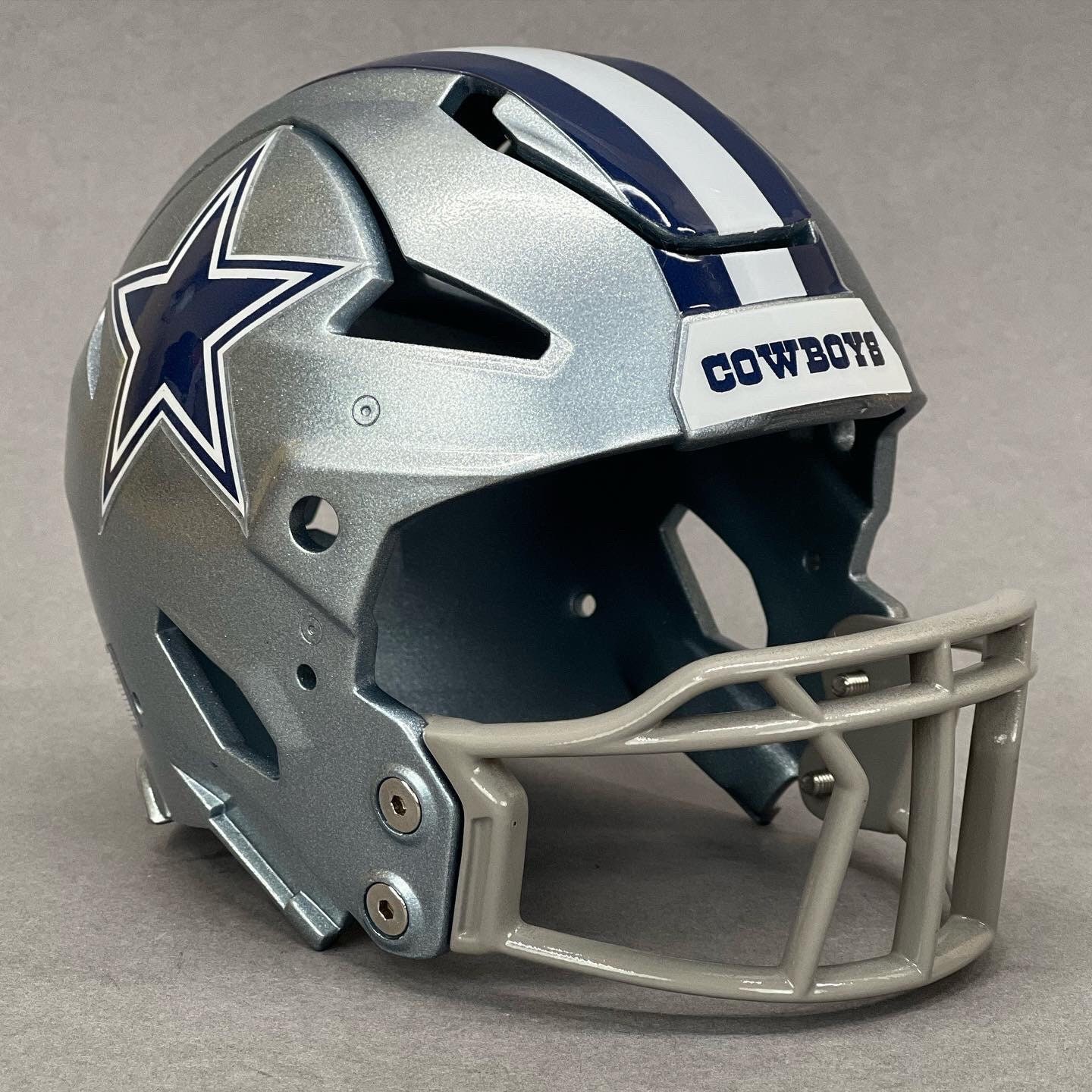 3D Printed Micah Parsons Themed Dallas Cowboys Silver Metallic