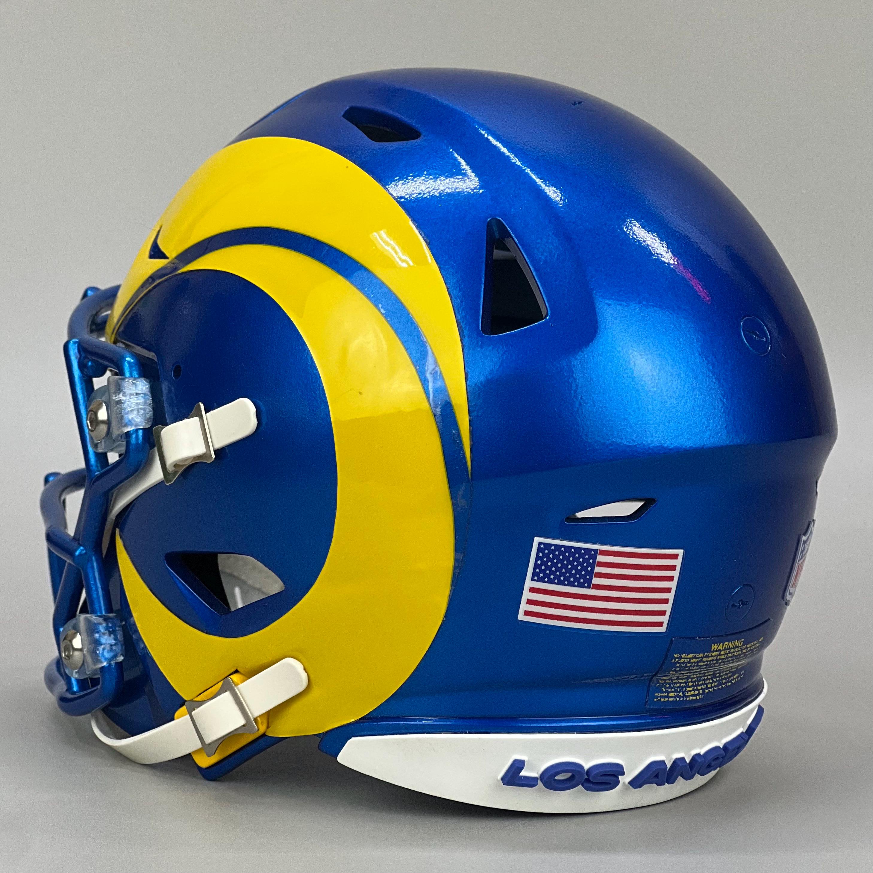 3D Printed Los Angeles Rams Puka Nacua Candy Blue Riddell