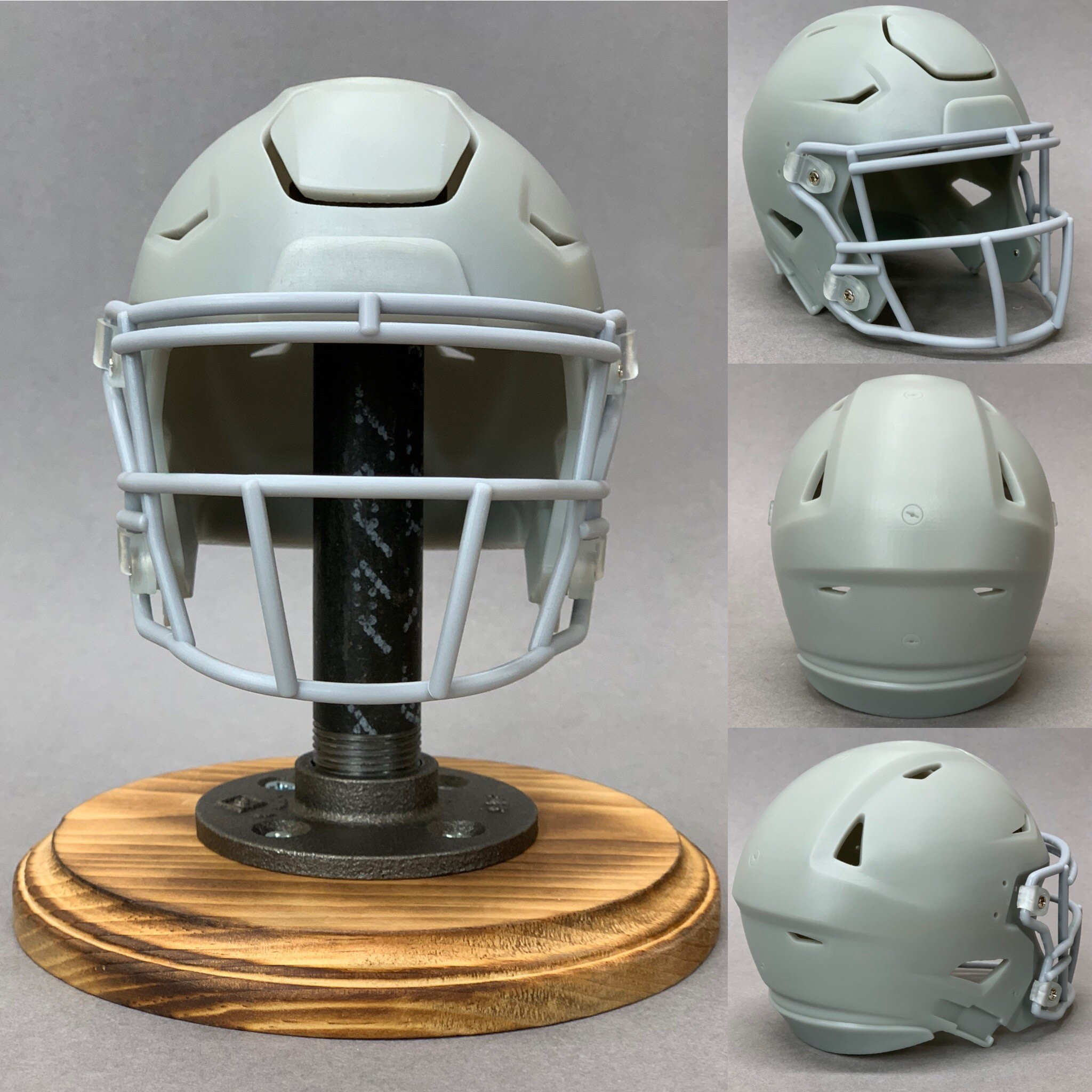 3D Printed Oregon Ducks Brushed Stainless/pewter Riddell