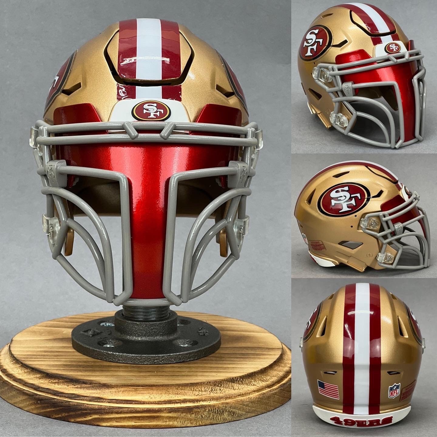 Buy 3D Printed Bounty Hunter Themed Riddell Speedflex Mini Helmet