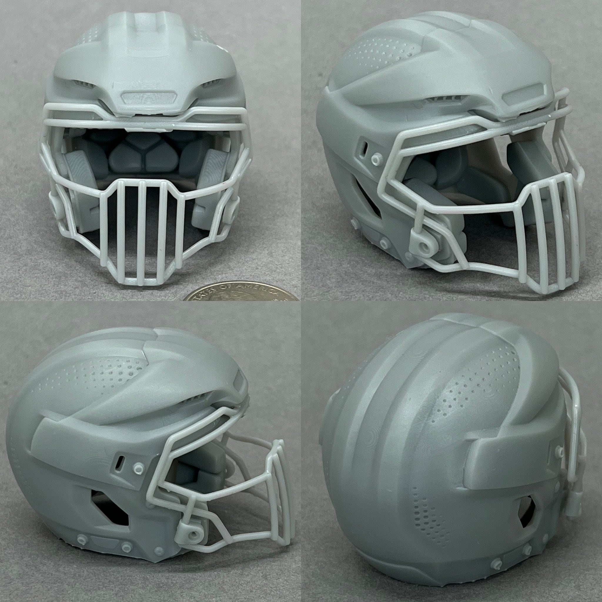 3D Sla/resin Printed Riddell Speedflex Mini Helmet DIY Hobby 