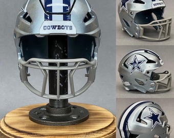 3D Printed Micah Parsons Themed Dallas Cowboys Silver Metallic