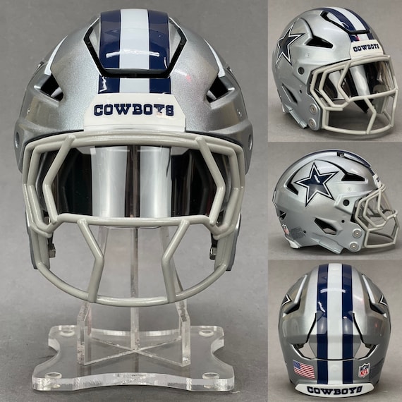 NEW FOR 2024 - 3D Printed Dallas Cowboys Official Team Paint Silver  Metallic Riddell Axiom3d Mini Helmet - Etsy