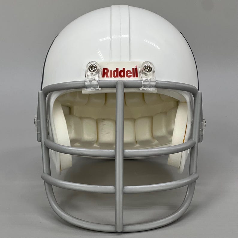 Old Riddell Logo 3D Printed Vintage Maxpro NJOP Riddell VSR4 Mini Football Helmet ...