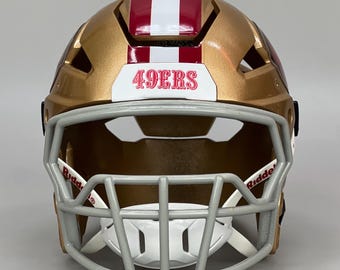 3D Printed George Kittle Themed San Francisco 49ers Gold Metallic Riddell Axiom3d Custom Mini Helmet - Etsy 3D Printed George Kittle Themed San Francisco 49ers Gold Metallic Riddell Axiom3d Custom Mini Helmet - Etsy