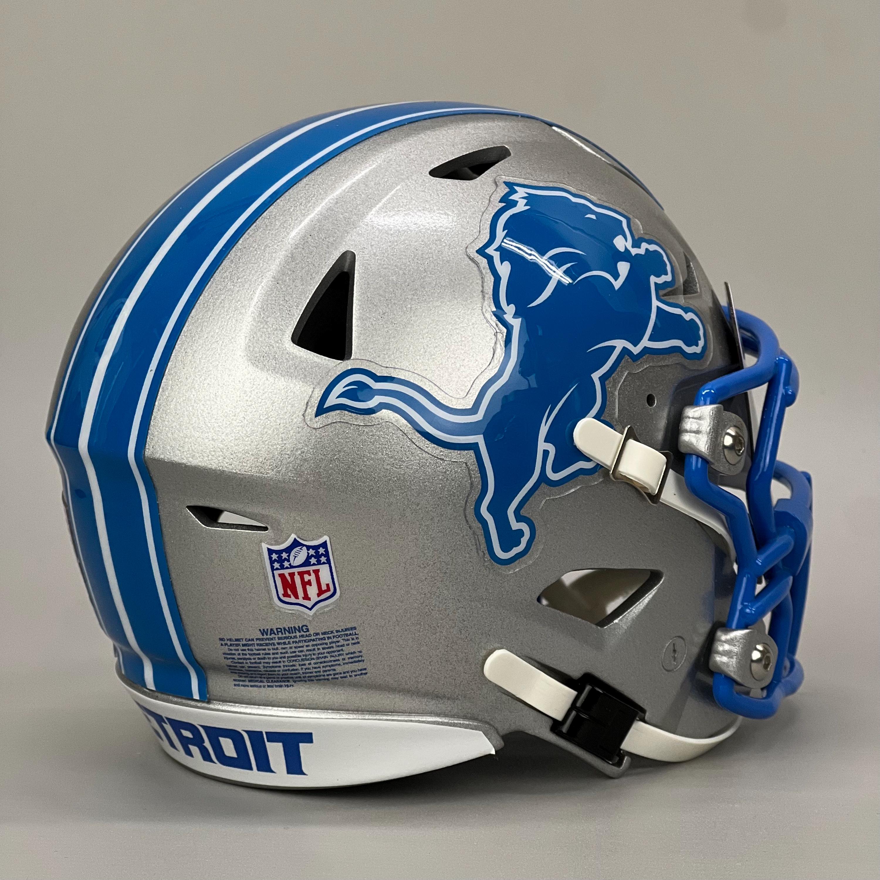 detroit lions football helmets 2019 Riddell Speed Authentic Helmet this officially licensed display helmet is perfect for all football fans and great for autographs Back Room find full size