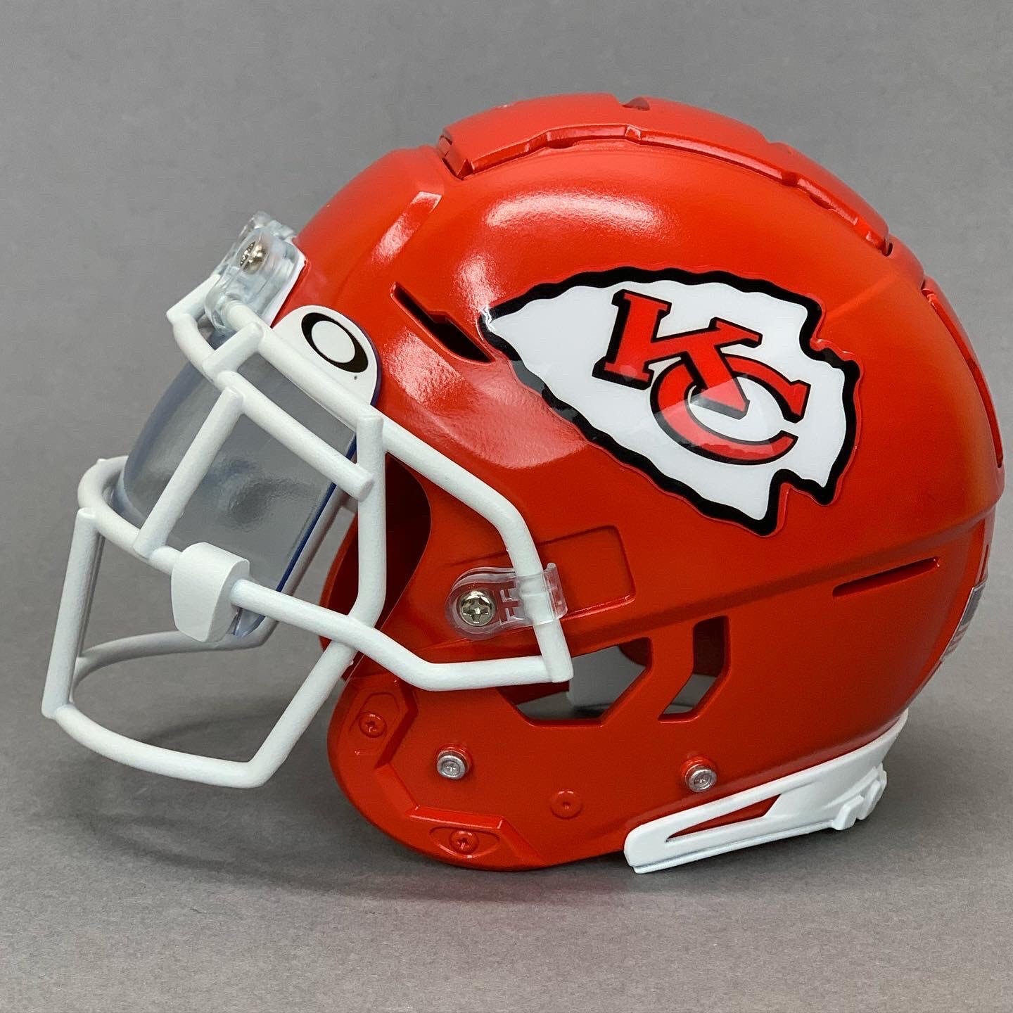 3D Printed Kansas City Chiefs Schutt F7 Mini Helmet With Etsy