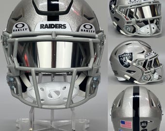 Vintage 90's Oakland / LA / Las Vegas Raiders NFL Riddell Mini Helmet 3 5/8